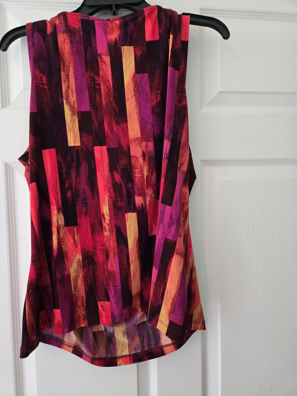 Calvin Klein Women's Pink Multi Cowl Neck Tank - Picture 2 of 4